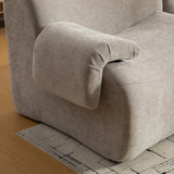 Canapé modulaire chenille gris 3 place