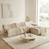 Canapé modulaire chenille kaki 3 place