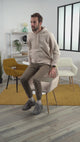 Lot de 6 fauteuils de salle à manger scandinaves avec accoudoirs en velours côtelé jaune safran - CROMWELL CORDUROY