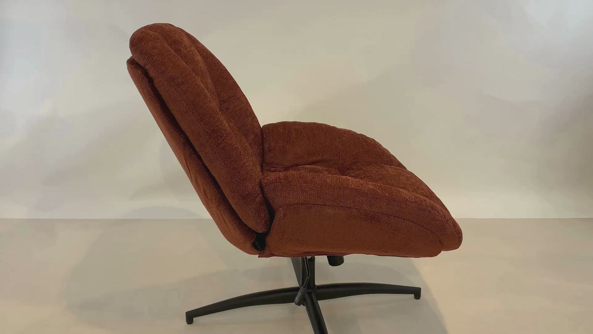 Einstellbare ergonomische Büro -Sessel mit Stoff Armlehnen weiße Schleife - Thomasina